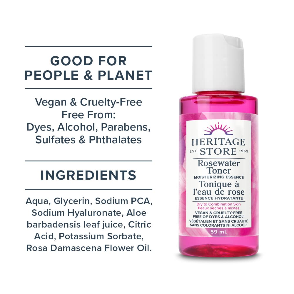 Heritage Store - Rosewater Facial Toner (237ml)