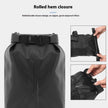 Adjustable Bicycle Saddle Bag – Roll-Top Handlebar Bag 3–7L, Black