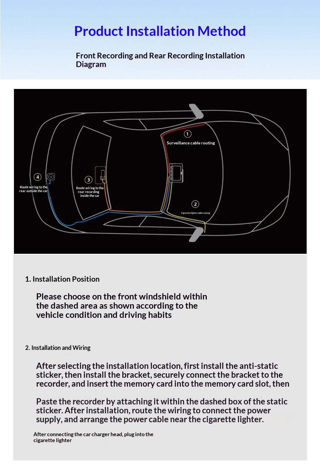 4K Dual Dash Cam with WiFi & GPS – Front and Rear Car Dashboard Recorder for Canada & USA