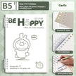 Kawaii Spiral Notebook – Detachable Coil Student Notepad A5/B5 | Frosted Cover
