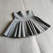 Girls Autumn Clothing Knitted Skirt High Waist Pleated Mini Skirt