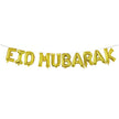 Eid Mubarak Foil Balloon Set – Silver Gold Rose Gold Letter & Crescent Balloons