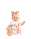 Alex & Sonia Doll - Sonia with floral overalls and headband - Paola Reina