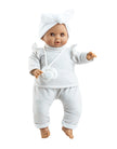 Alex & Sonia Doll - Sonia with gray polka dot outfit - Paola Reina