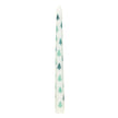 Green Fir Tree Christmas Candle Holder with Taper Candle