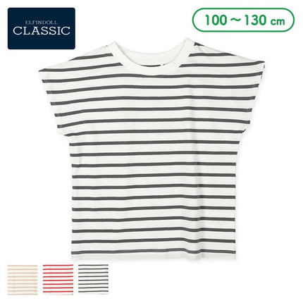 [Nishimatsuya Genuine Product] EC Border Sleeveless T-Shirt 3