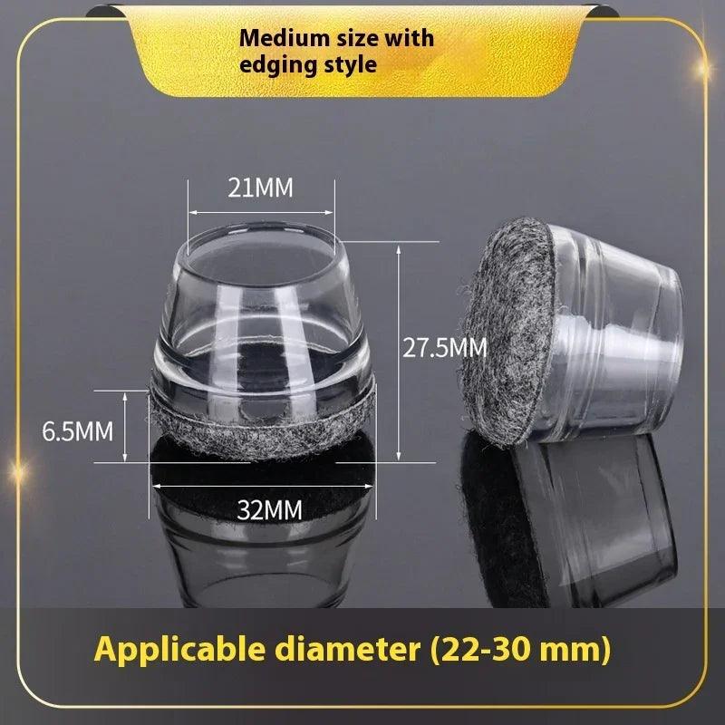 Quiet And Wear-resistant Non-slip Stool Booties Rubber Protective Sleeve