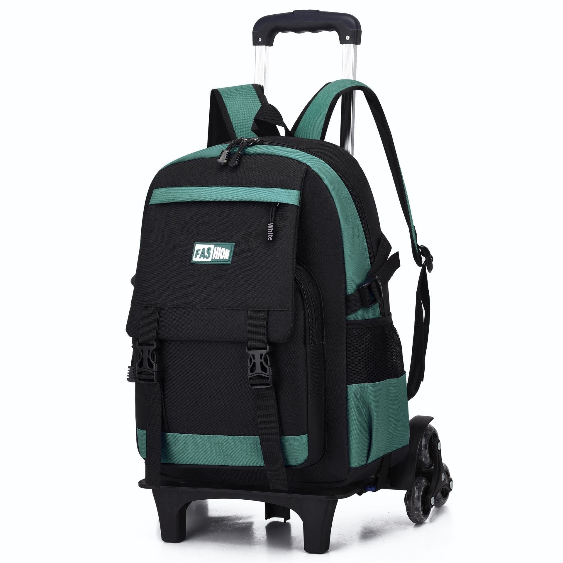 Kids Large Capacity Trolley School Backpack with Wheels – Primary School Pull Rod Bag