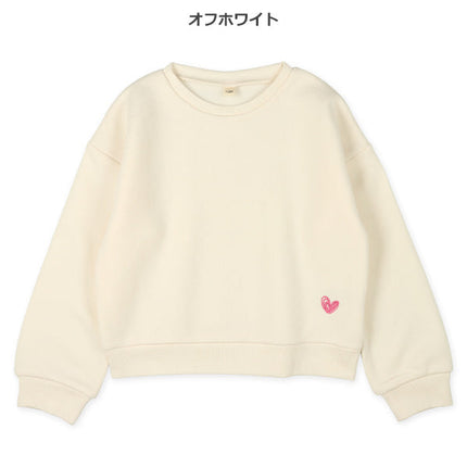 西松屋 ELFINDOLL 裏起毛ハートワンポイントトレーナー 正規品