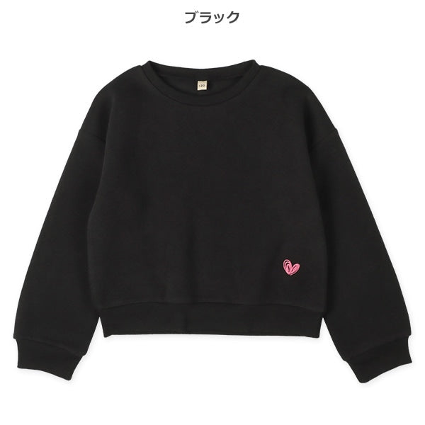 西松屋 ELFINDOLL 裏起毛ハートワンポイントトレーナー 正規品