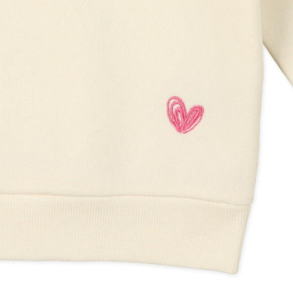 西松屋 ELFINDOLL 裏起毛ハートワンポイントトレーナー 正規品