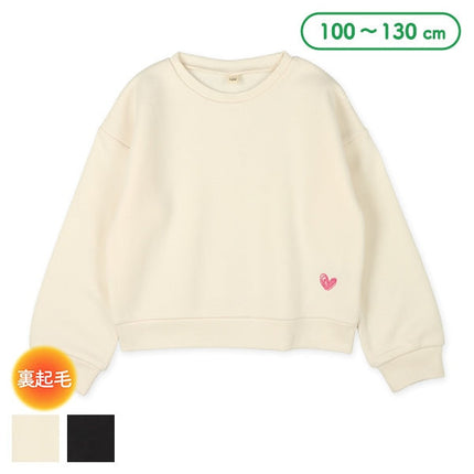 西松屋 ELFINDOLL 裏起毛ハートワンポイントトレーナー 正規品