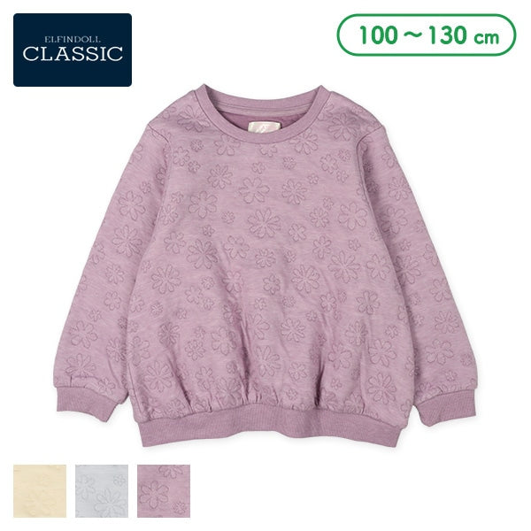 西松屋 ELFINDOLL CLASSIC ニットキルト花トレーナー 正規品