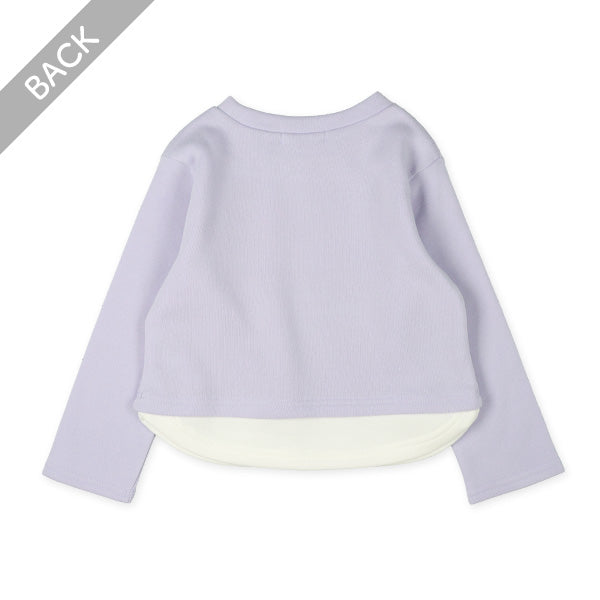 西松屋 裏起毛ジャガードレイヤード風トレーナー 正規品