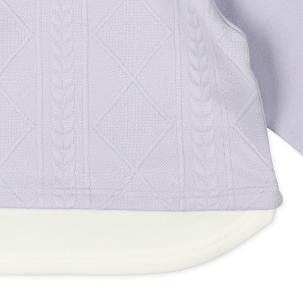 西松屋 裏起毛ジャガードレイヤード風トレーナー 正規品