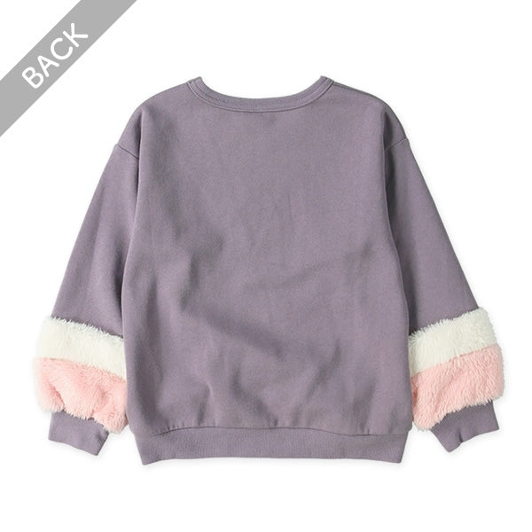 西松屋 ELFINDOLL 裏起毛袖ボアトレーナー 正規品