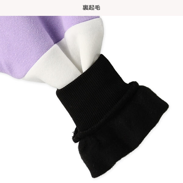 西松屋 ELFINDOLL 裏起毛袖切り替え配色トレーナー 正規品