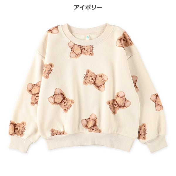 西松屋 裏起毛くま柄トレーナー 正規品