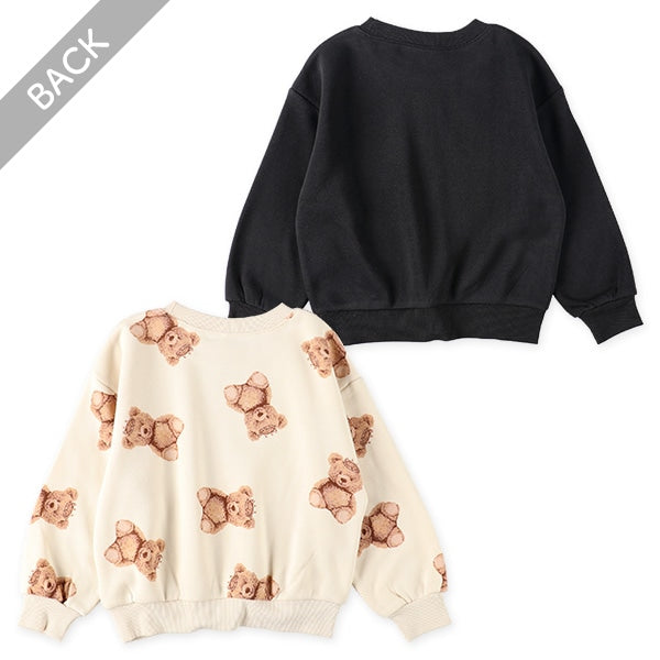 西松屋 裏起毛くま柄トレーナー 正規品