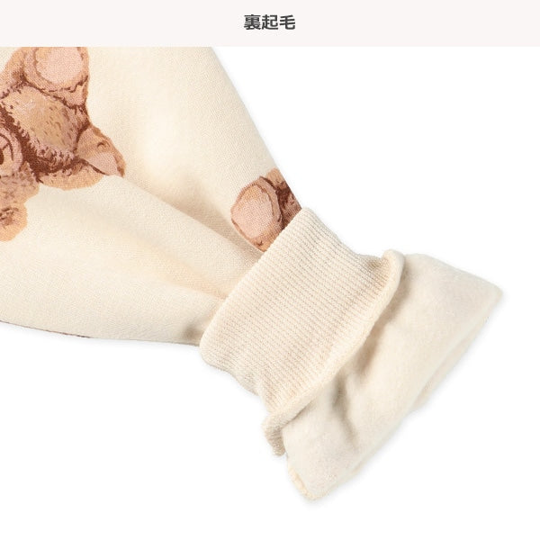 西松屋 裏起毛くま柄トレーナー 正規品