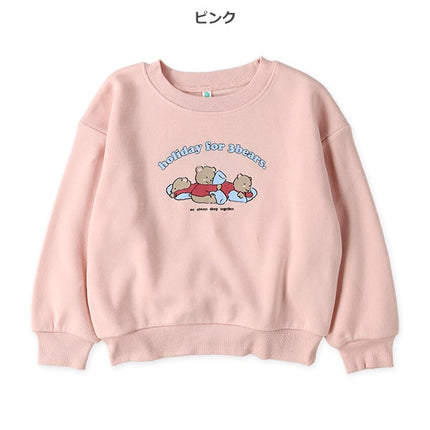 西松屋 ELFINDOLL 裏起毛アニマル前後プリントトレーナー 正規品