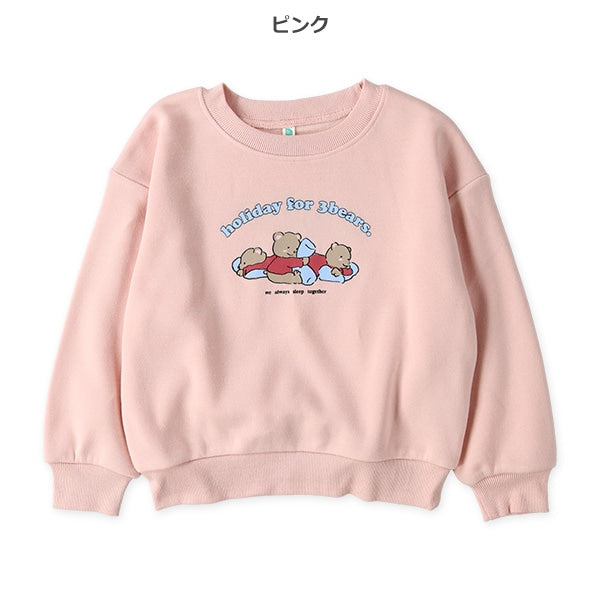 西松屋 ELFINDOLL 裏起毛アニマル前後プリントトレーナー 正規品