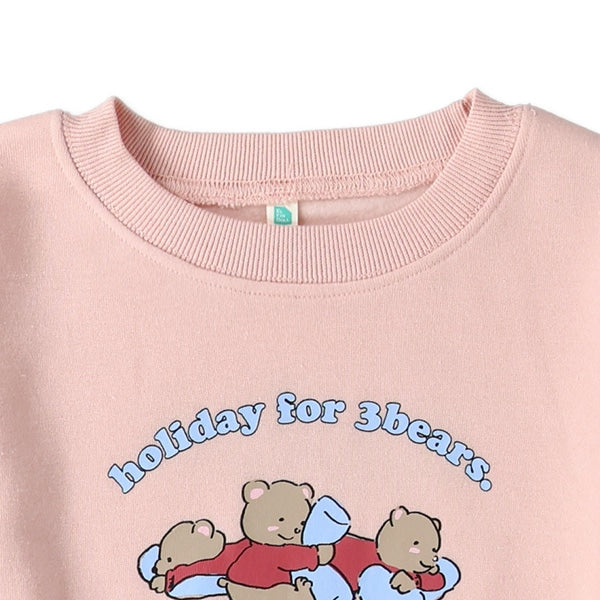 西松屋 ELFINDOLL 裏起毛アニマル前後プリントトレーナー 正規品