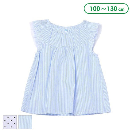 [Genuine Nishimatsuya product] Blouse stripe/dot 9