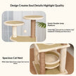 Integrated Cat Bed & Cat Tree Climbing Frame – Multi-Tier Wooden Cat Tower