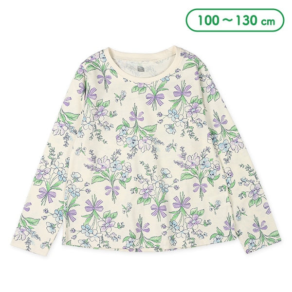 西松屋 ELFINDOLL 花総柄Aライン長袖Tシャツ正規品