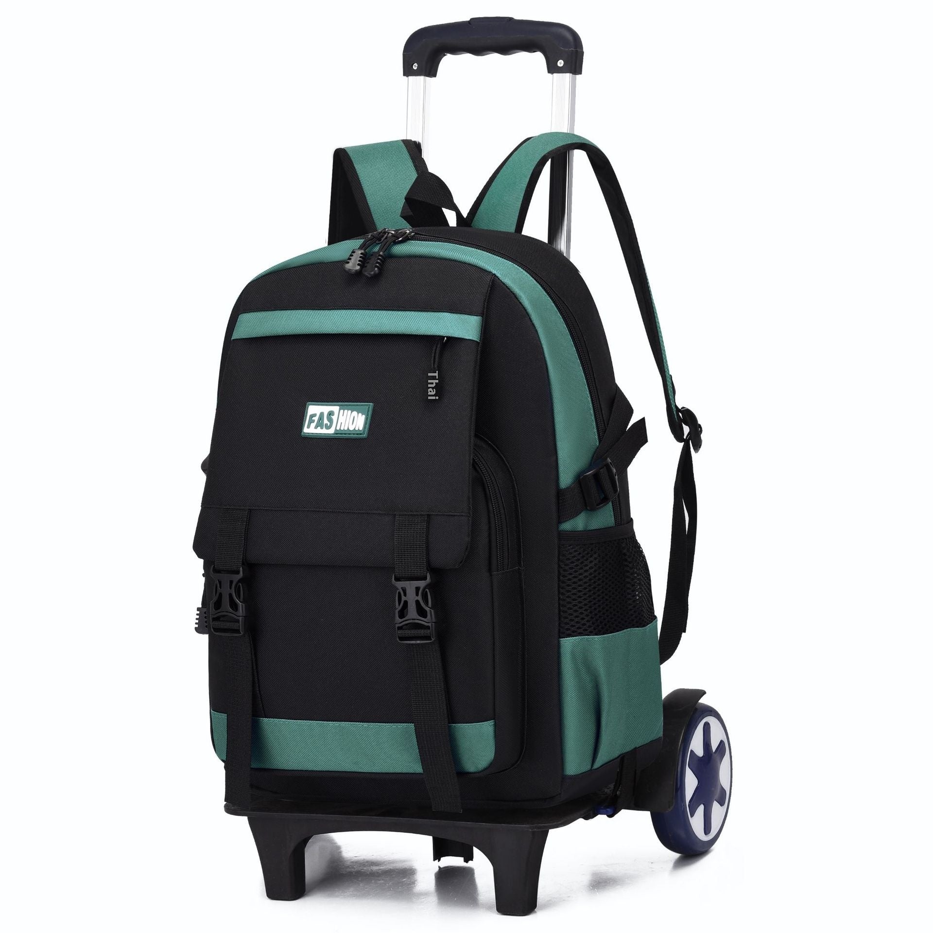 Kids Large Capacity Trolley School Backpack with Wheels – Primary School Pull Rod Bag