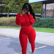 Ladies Autumn 2pcs Athleisure wear Outfit set