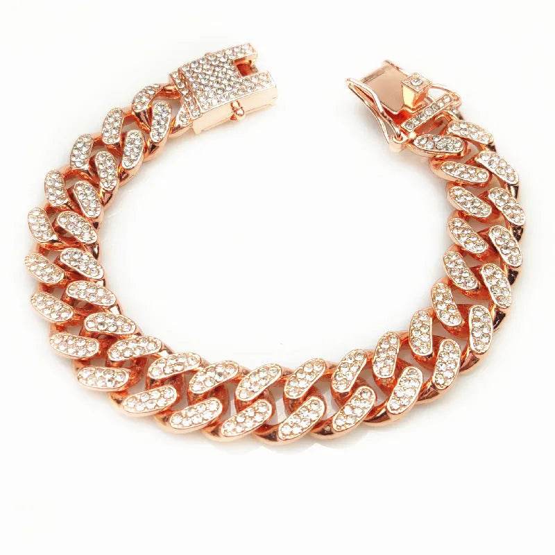 Zinc Alloy Wide Hip Hop Cuban Link Chain Necklace