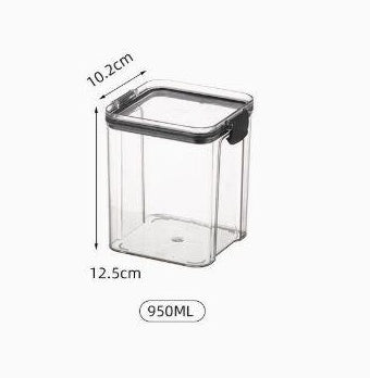 Airtight Pantry Food Storage Containers – Kitchen Organizer in 5 Sizes (460ml to 1800ml)