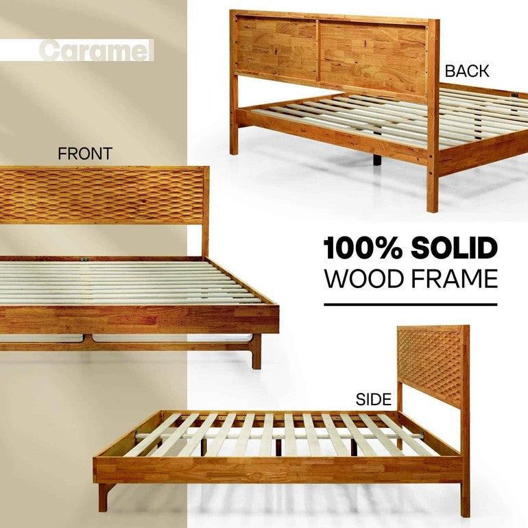 Elara Solid Wood Bed Frame