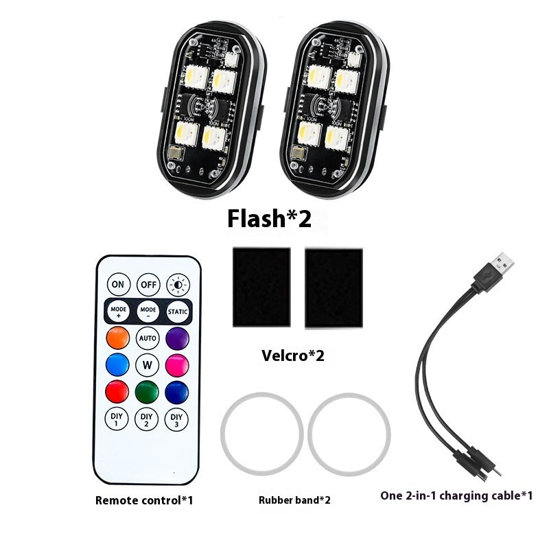 Wireless Motorcycle Warning Light with Remote Control – LED Safety Strobe Light Canada