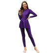 Pure Color Long-sleeved Trousers Fully Surrounded By Conservative Beach Surfing Sunscreen ArabOne-piece Swimsuit