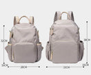 Unisex Portable Waterproof Plain color Backpack for school