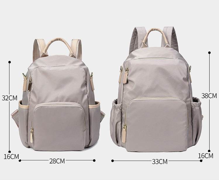 Unisex Portable Waterproof Plain color Backpack for school