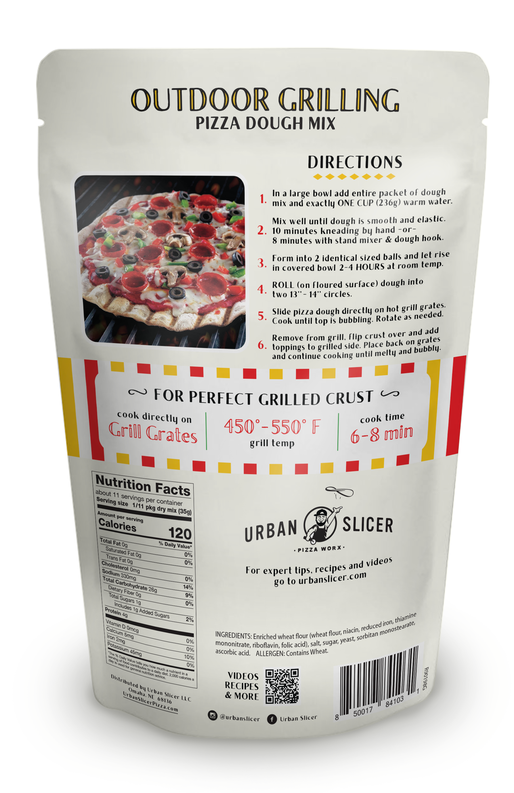 Urban Slicer Pizza Worx Outdoor Grilling Pizza Dough -  1 Package