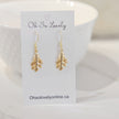 Oakley oak tree leaf drop earrings