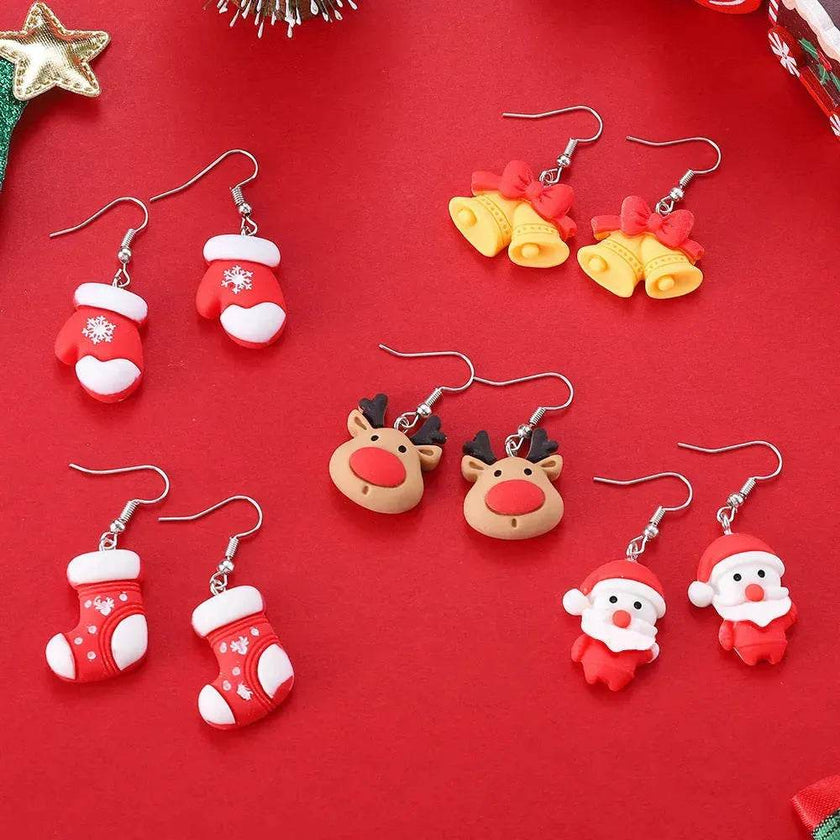 Creative Cartoon Christmas Earrings Fashion