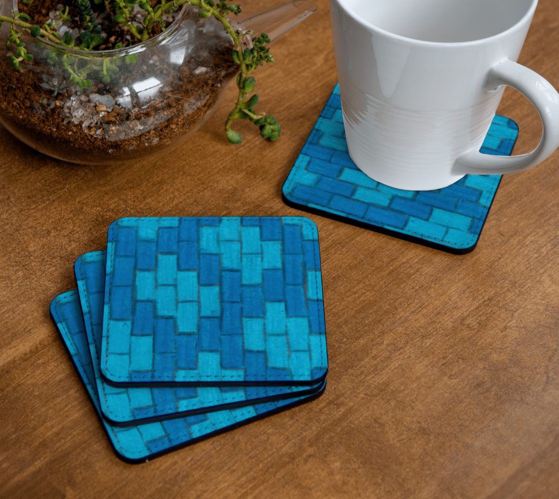 Coasters | Blue Bricks