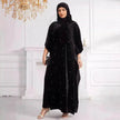 Black Abaya Hijab Jilbab Abaya for ArabMiddle East Arab Dubai Islamic Wear for Women Eid Jalabiya for Women Abaya Khimar set