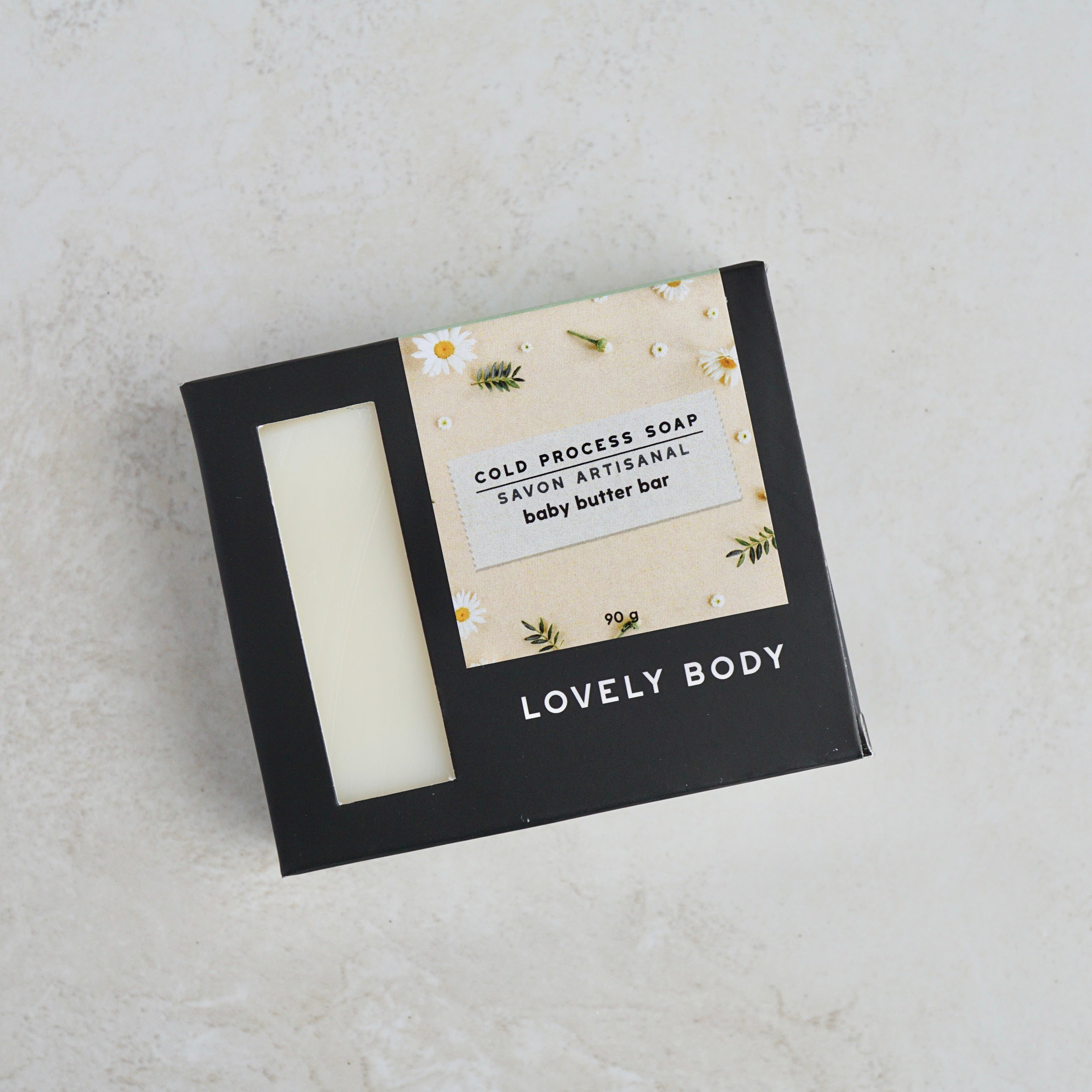 Baby Butter Bar Gentle Unscented Vegan Cold Process Soap