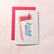 You're My Perfect Match | Sparrow Bird Mini Greeting Card