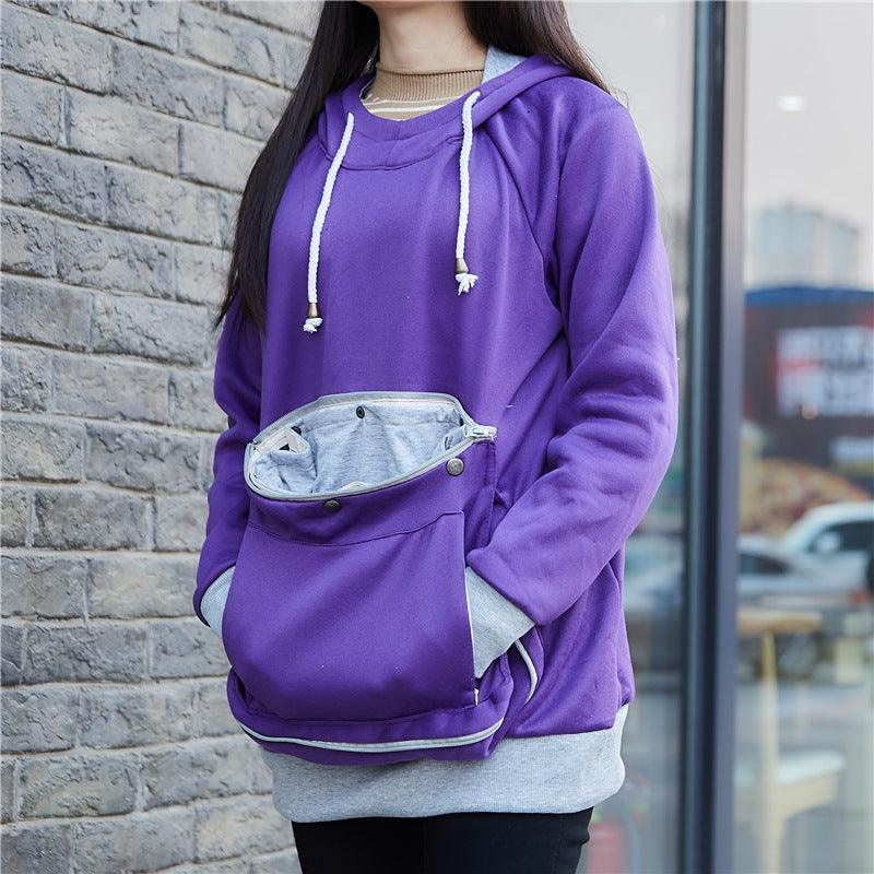 Women's Cat Print Pullover Hoodie Sweatshirt for Pet Lovers