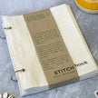 Linen Stitchbook Sketchbook for Painting & Needlework – Beige, Brown, Gray