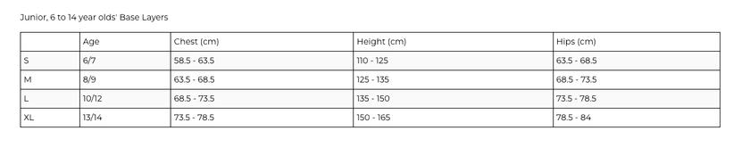 Kombi B2 Merino Blend Crew Top Child & Junior 190g Mid-weight Base Layers