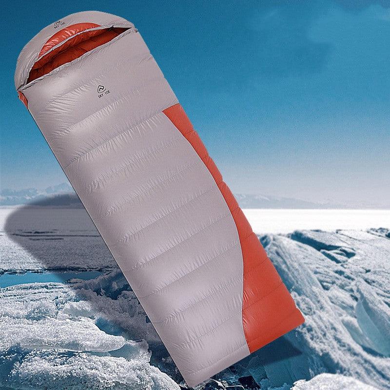 Adult Goose Down Envelope Sleeping Bag – Lightweight Winter Camping Sleeping Bag